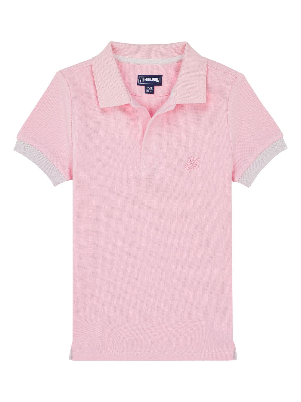 Vilebrequin Kids' Pantin Cotton Polo Shirt In Pink