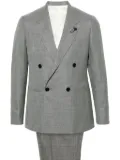 Lardini double-breasted wool-blend suit - Grey