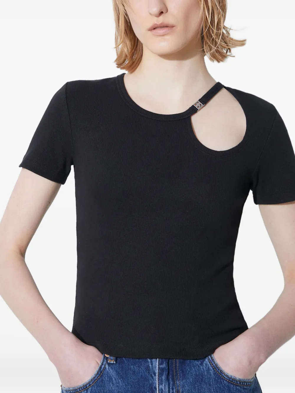 Ksubi Arise T-shirt met uitgesneden details Zwart