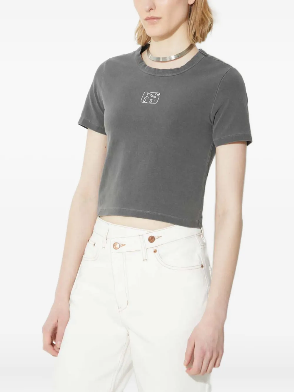 Ksubi T-shirt met grafische print Grijs