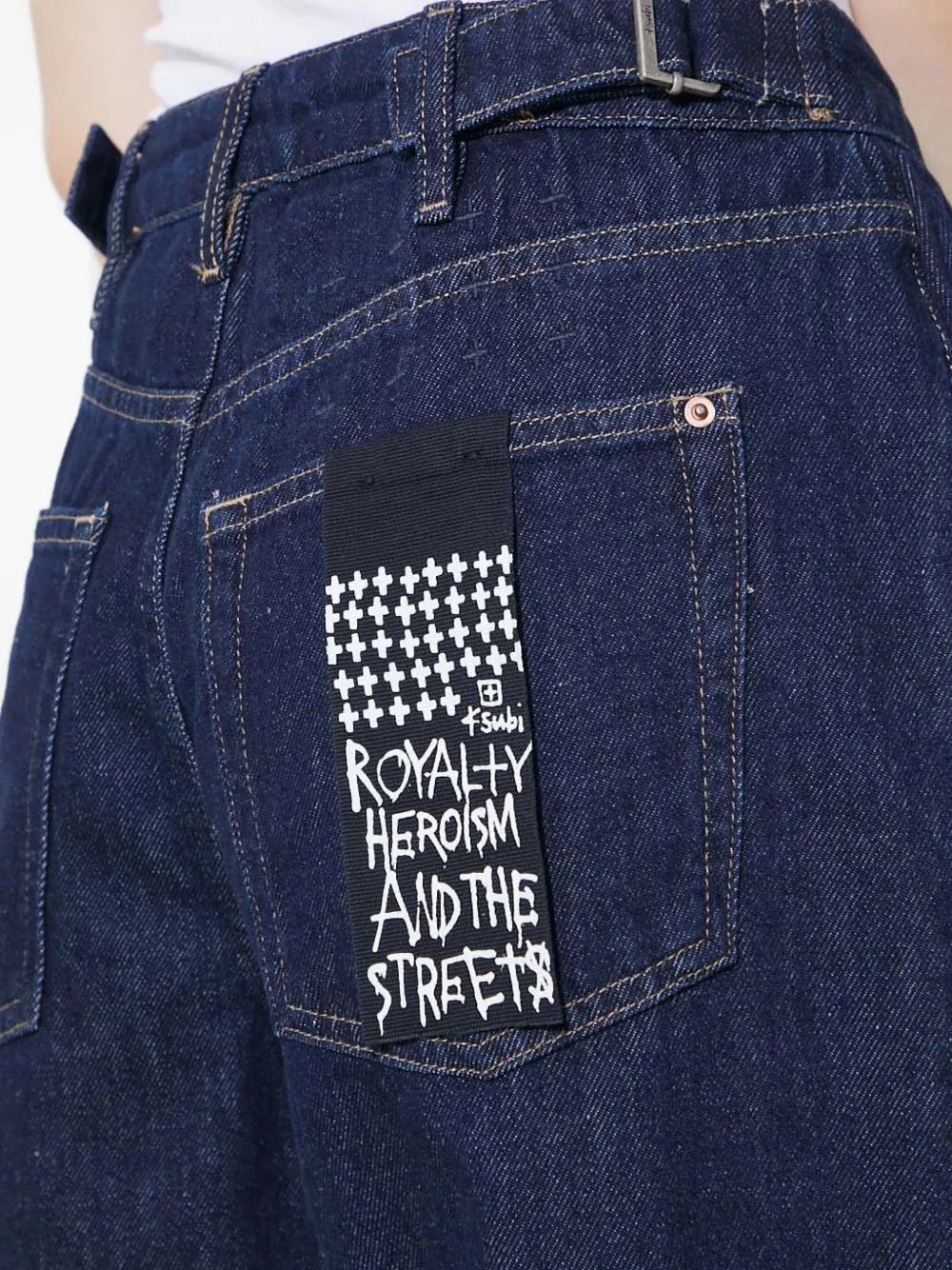 Ksubi Low Rider Legacy jeans met patch Blauw