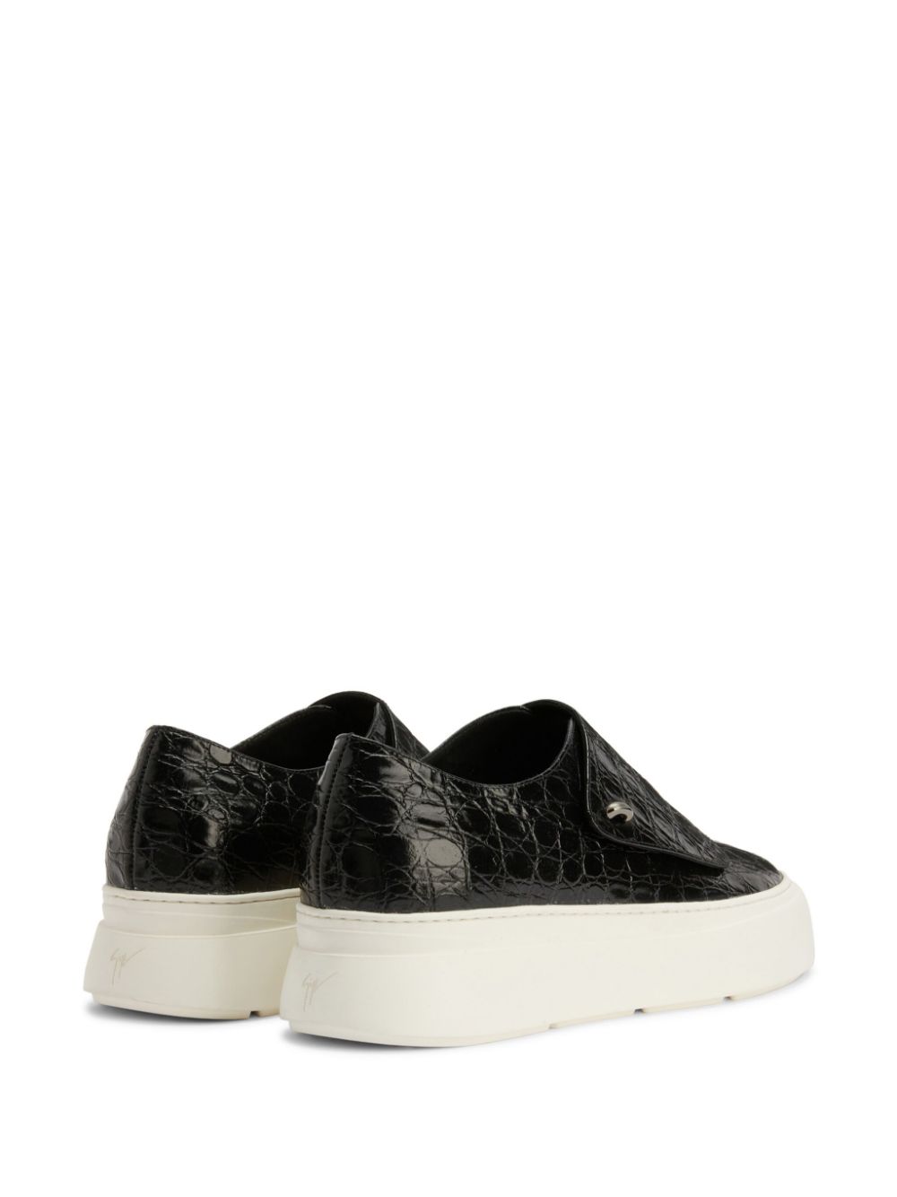 Giuseppe Zanotti Mike crocodile-embossed sneakers Black