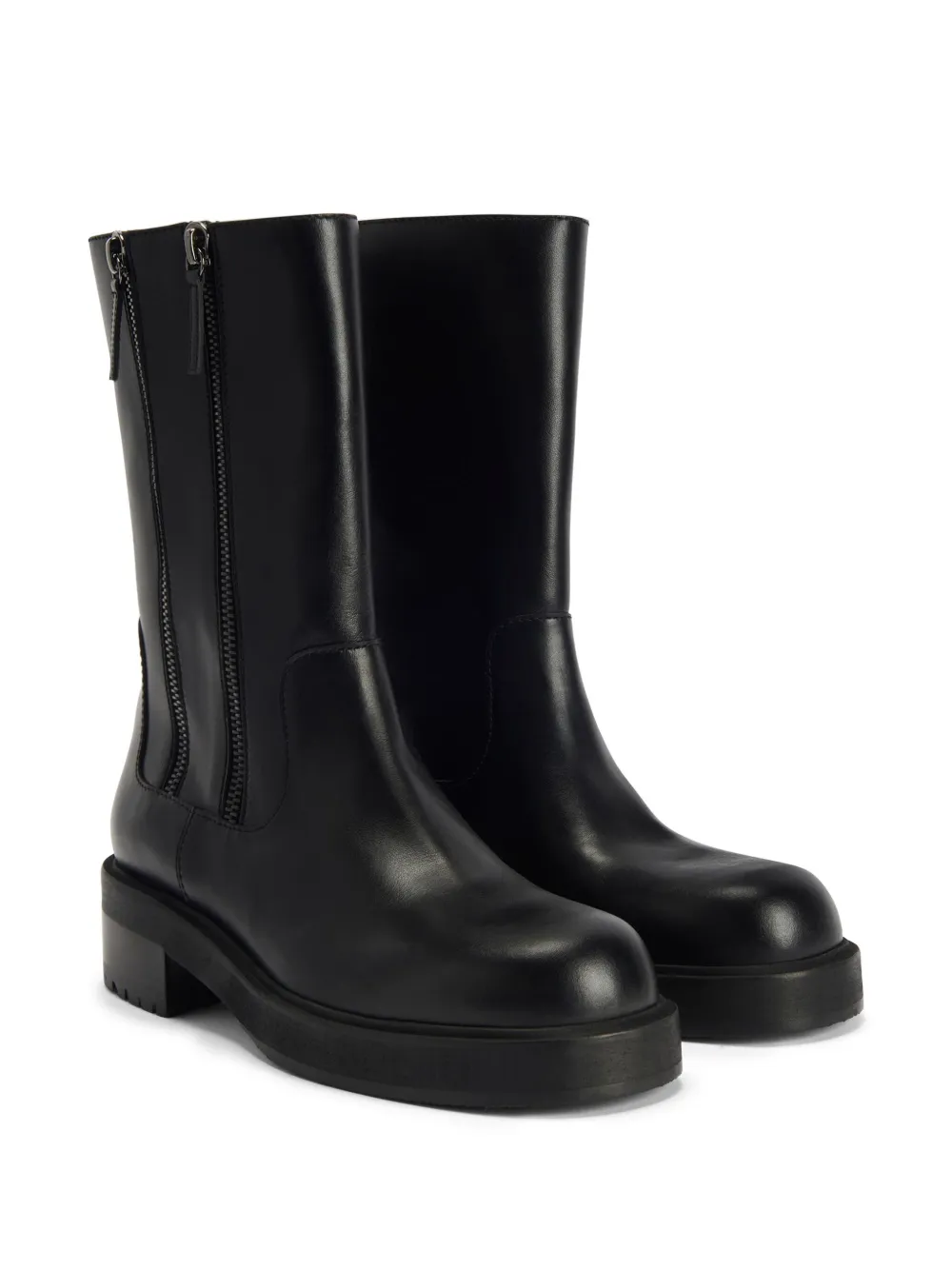 Giuseppe Zanotti Faustus leren laarzen - Zwart