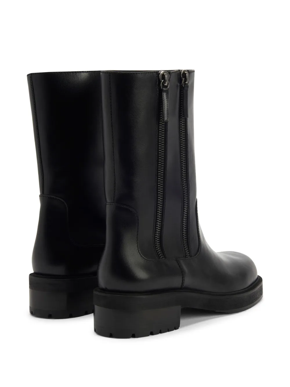 Giuseppe Zanotti Faustus leather mid-calf boots Black