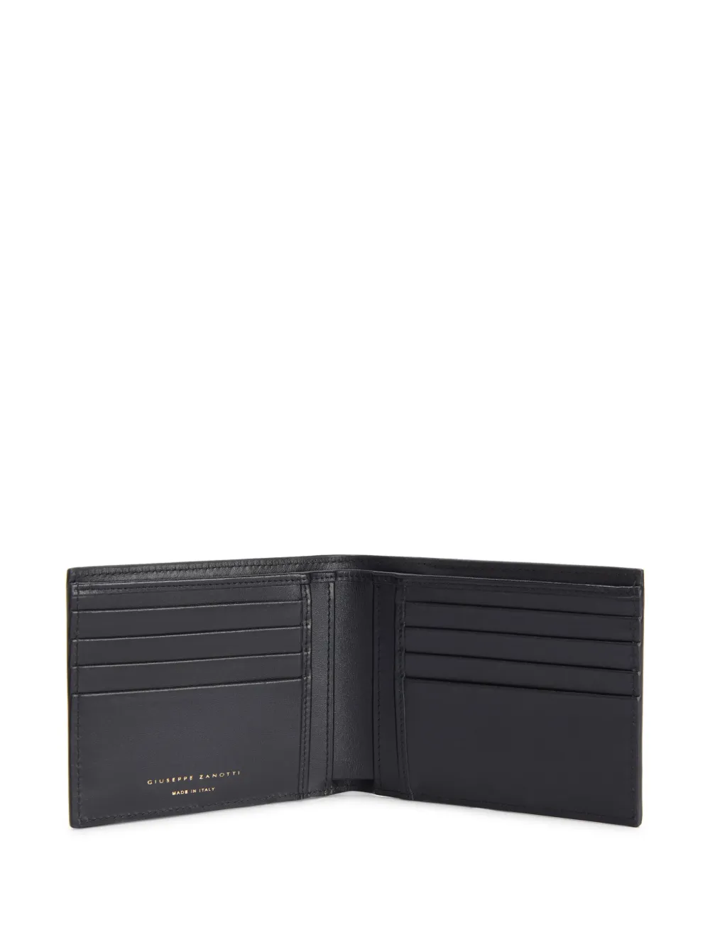 Giuseppe Zanotti Albert 2.0 leren portemonnee Zwart