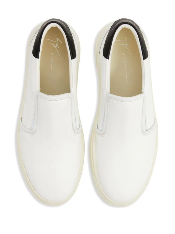 Giuseppe Zanotti GZ94 Leather slip-on Sneakers | White | FARFETCH RO