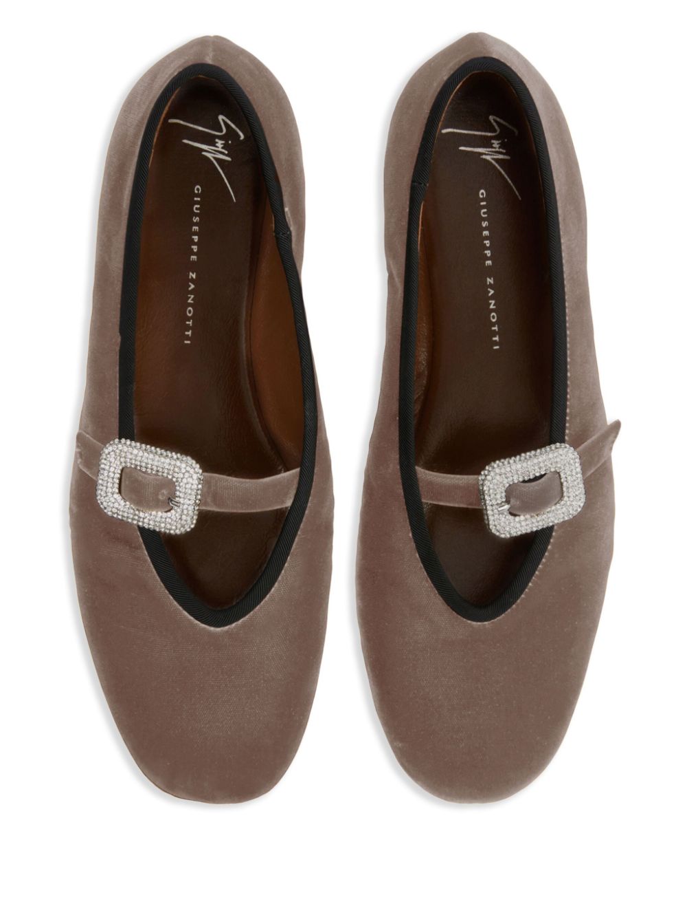 Giuseppe Zanotti Georgia ballet flats Neutrals