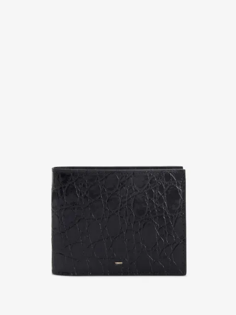 Giuseppe Zanotti Albert 2.0 crocodile-print leather bi-fold wallet