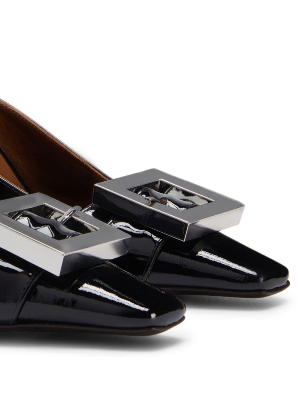 Shop Giuseppe Zanotti Brendha Buckle Patent-finish Pumps In Black