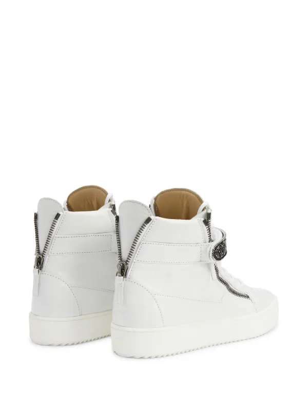 Giuseppe Zanotti Coby Deluxe high-top Sneakers | White | FARFETCH RO