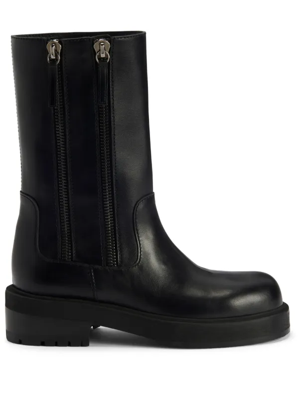 Giuseppe Zanotti Foustine Leather Ankle Boots | Black | FARFETCH