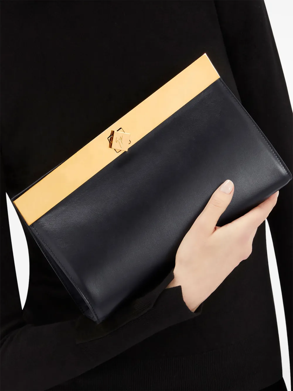 Giuseppe Zanotti Tanaya clutch - Zwart