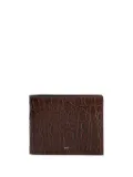 Giuseppe Zanotti Albert 2.0 crocodile-effect wallet - Brown