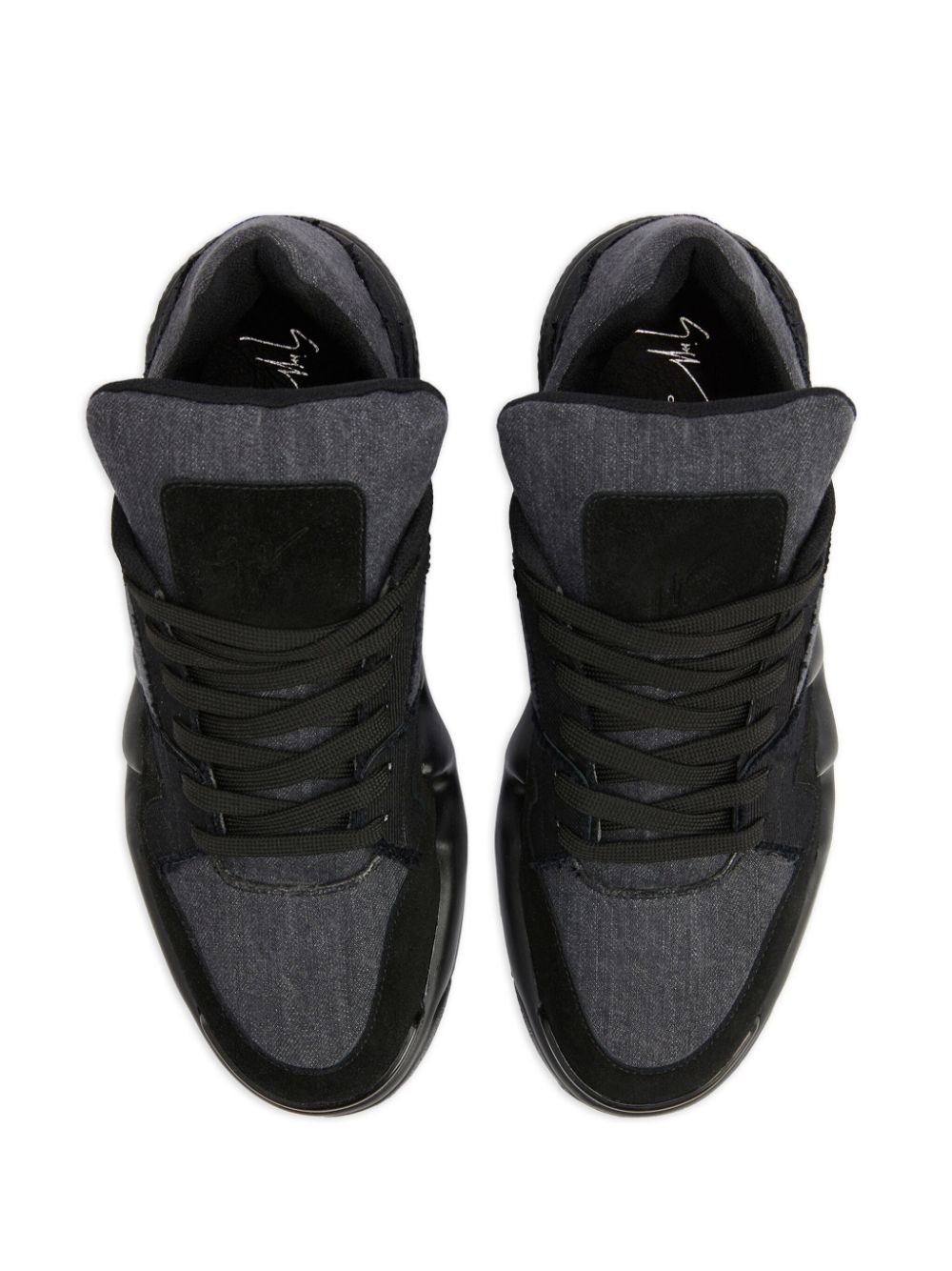 Giuseppe Zanotti Tazlon sneakers met logopatch Zwart