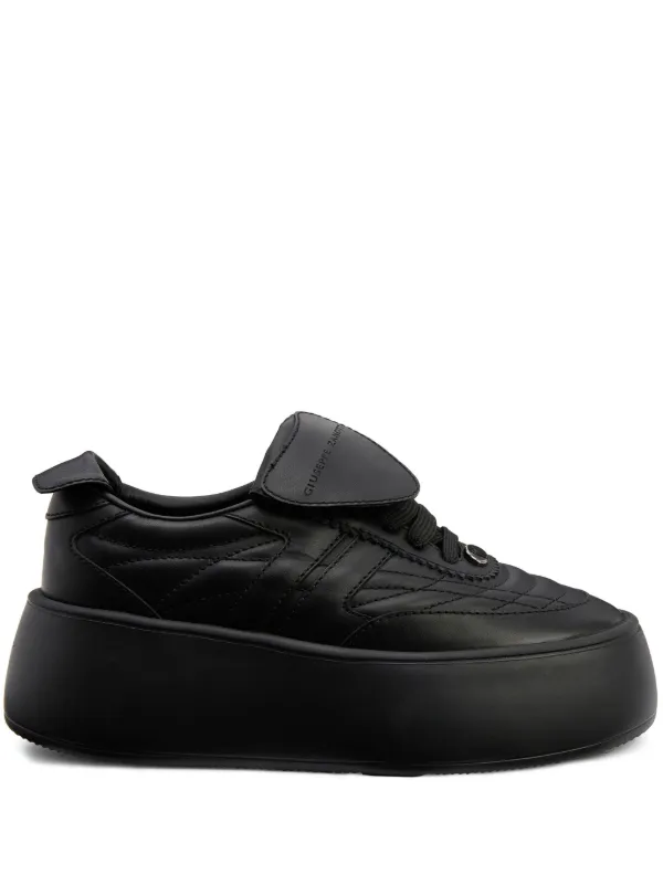 Giuseppe Zanotti League Maxi Leather Sneakers Black FARFETCH NZ