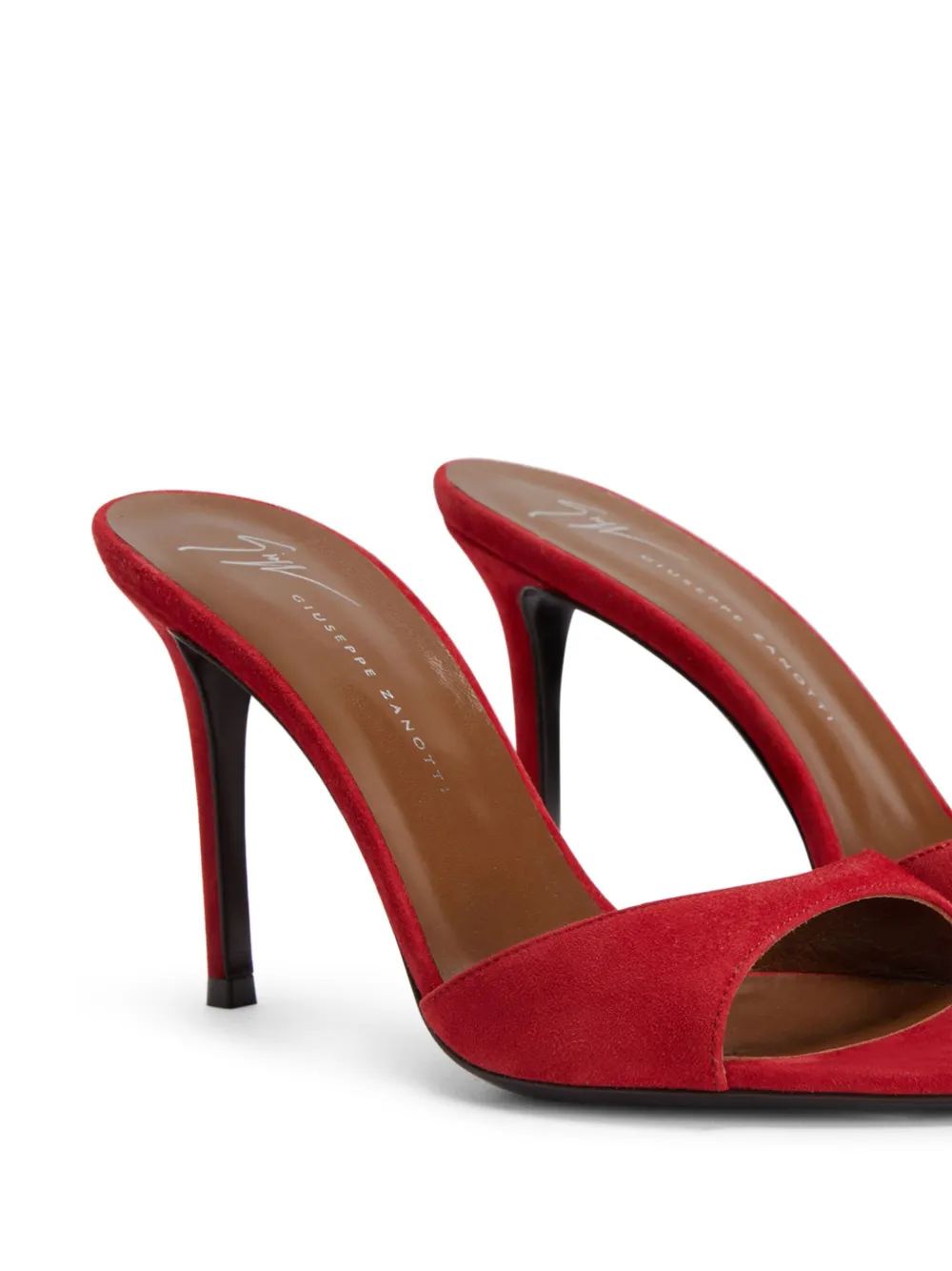 Giuseppe Zanotti 90mm Intriigo mules Red