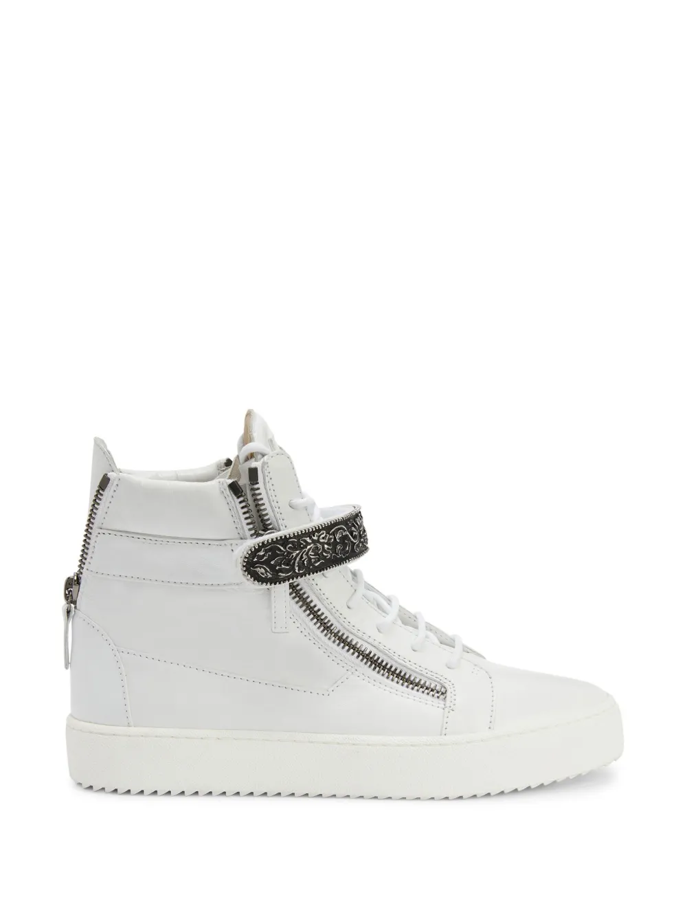 Giuseppe Zanotti Coby 皮质运动鞋 | 白色 | Image 1