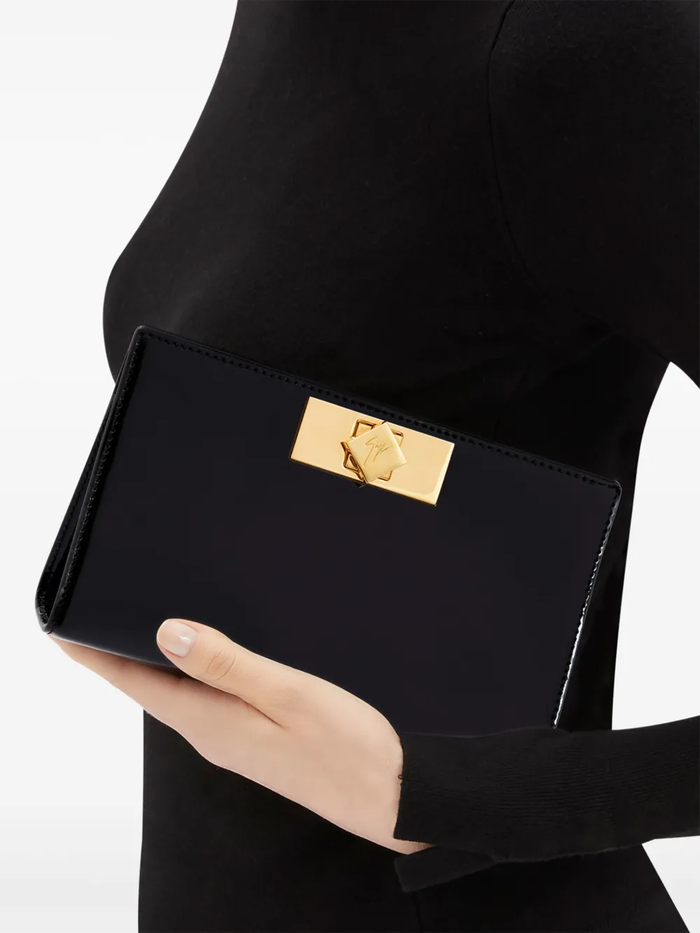 Giuseppe Zanotti Annhita clutch - Zwart