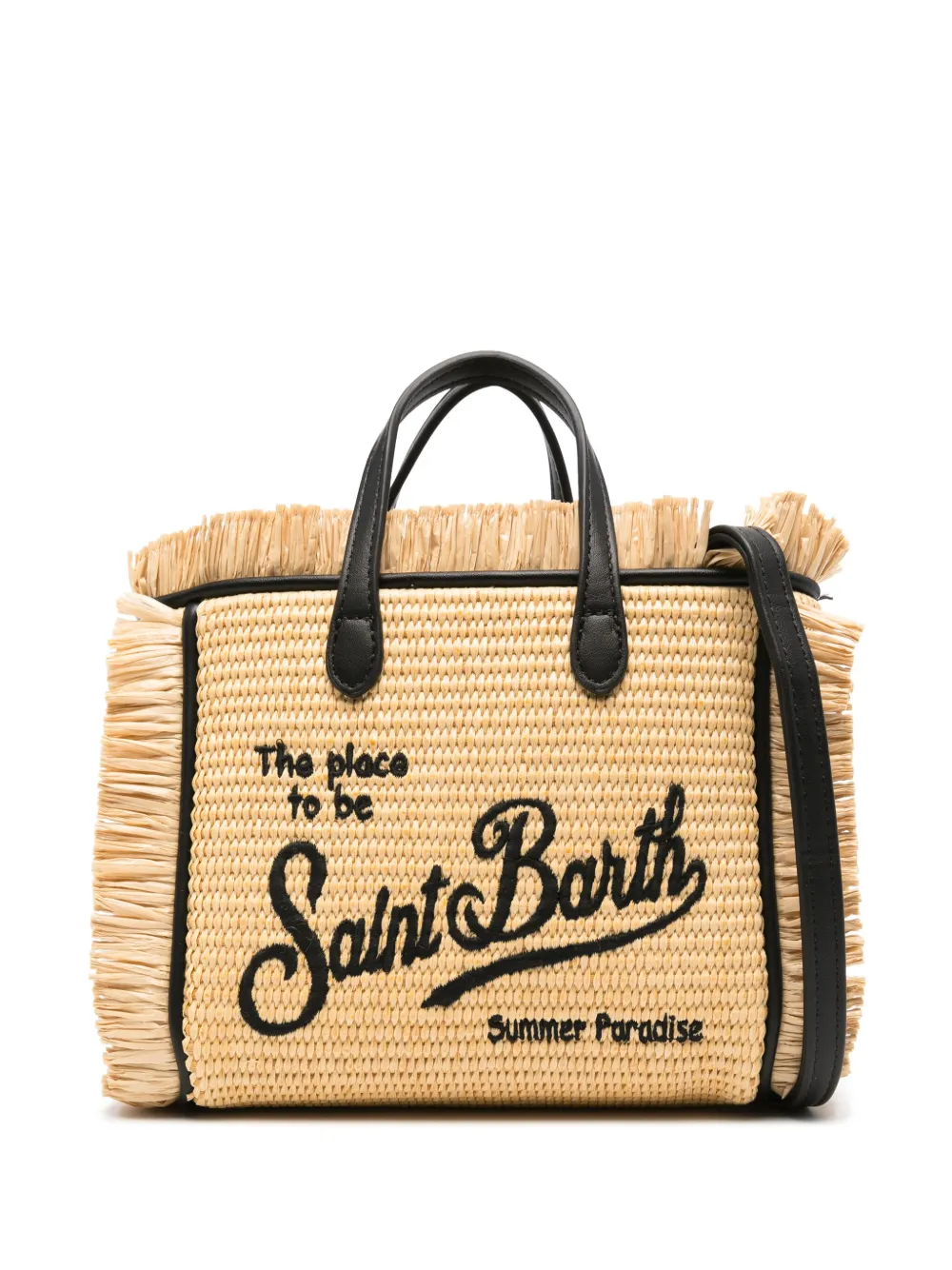 Shop Mc2 Saint Barth Mini Vanity Tote Bag In Neutrals