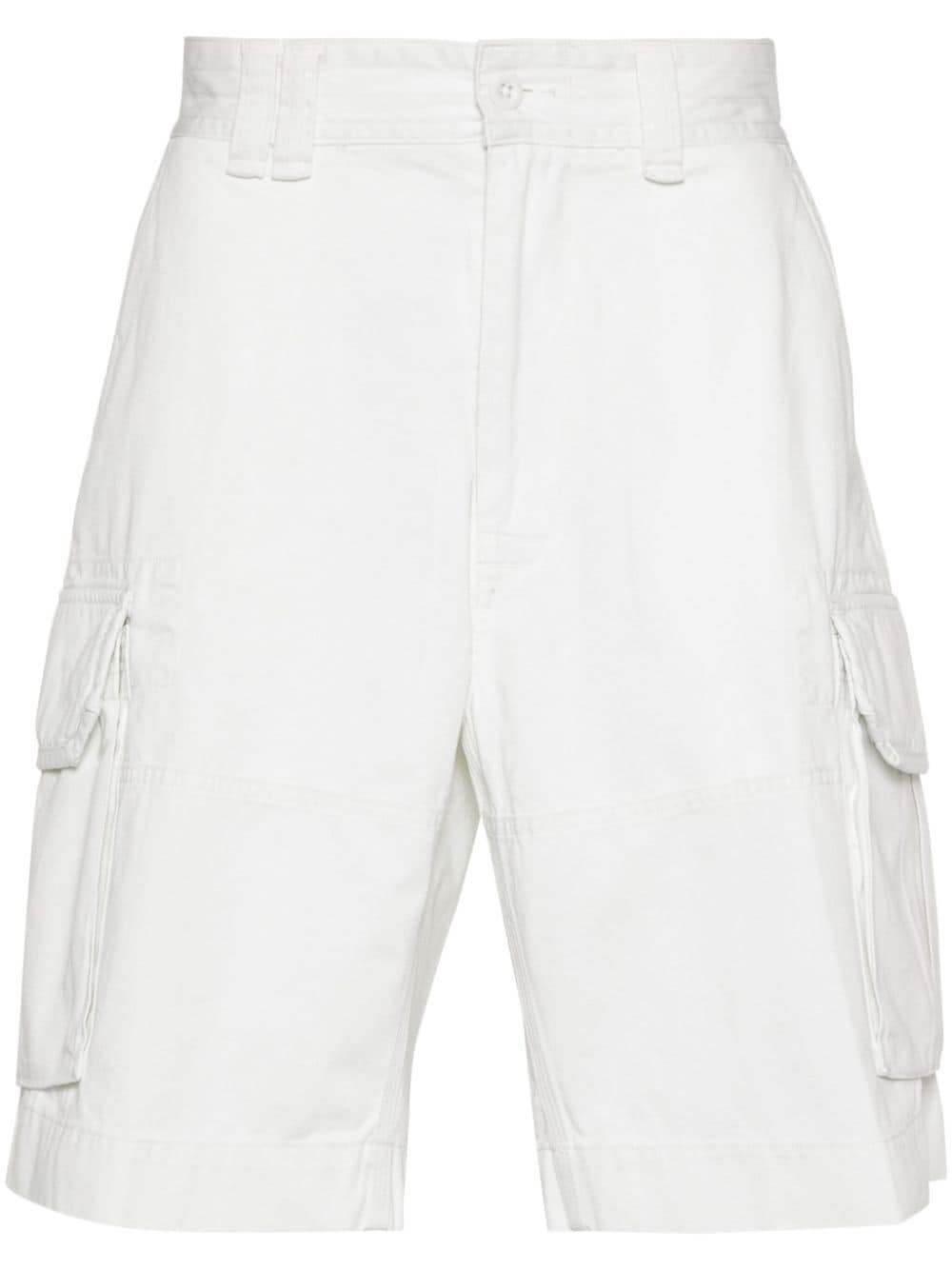 Polo Ralph Lauren logo-patch cargo shorts - Bianco