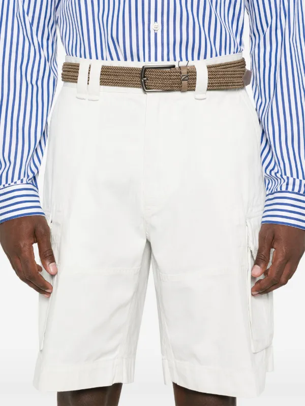 ショートパンツ RALPH LAUREN WOMEN Logo-waistband Ripstop Short Ceramic Whit Logo-Waistband Ripstop Short
