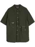 izzue army-style button-up shirt - Green