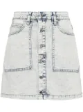 izzue washed denim miniskirt - Blue