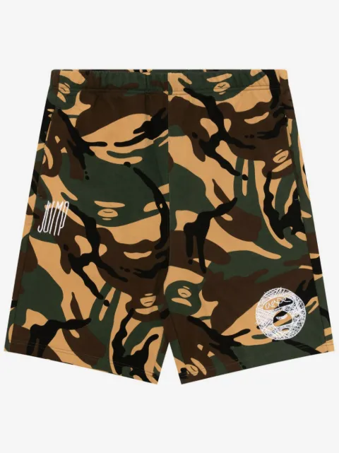 AAPE BY *A BATHING APE® shorts deportivos con estampado militar