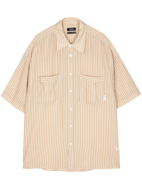 FIVE CM camisa manga corta con rayas estampadas