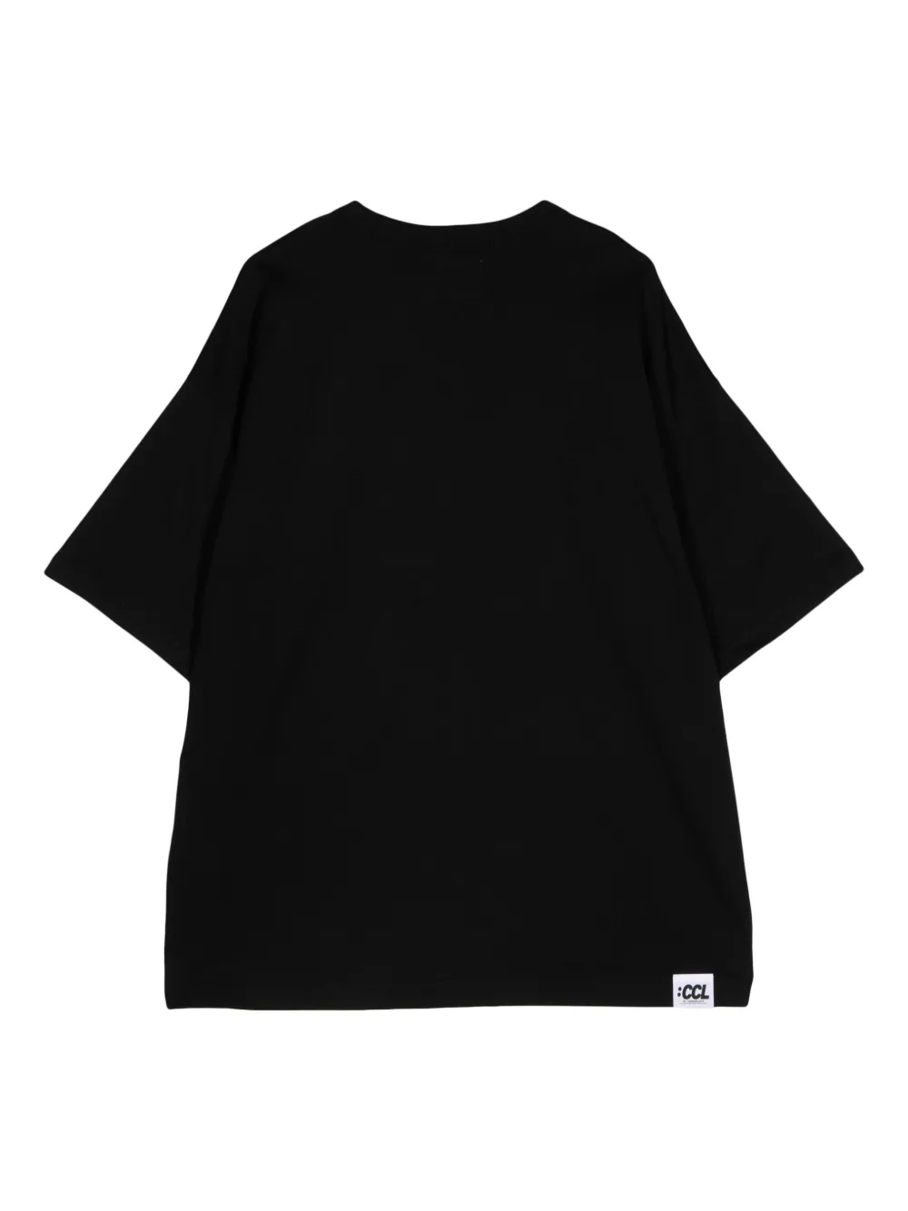 CHOCOOLATE T-shirt met geborduurd logo - Zwart