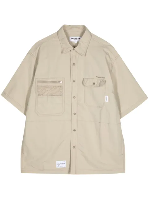 CHOCOOLATE logo-embroidered shirt