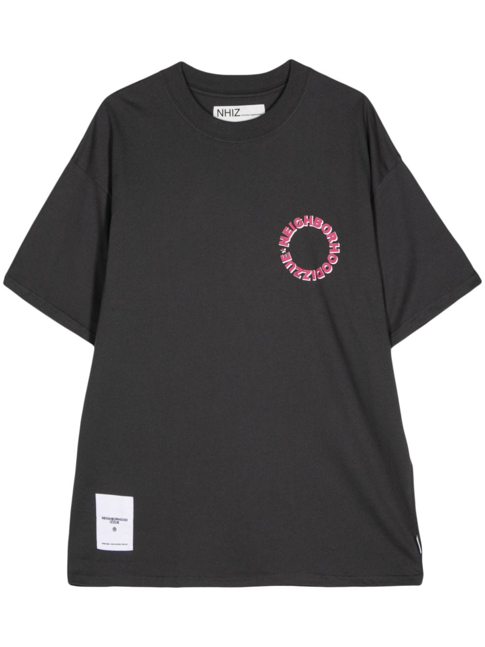 Izzue X Neighbordhood Logo-print Cotton T-shirt In Grey