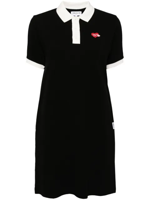 CHOCOOLATE logo embroidered short sleeve dress