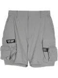 izzue logo-appliqué ripstop cargo shorts - Grey