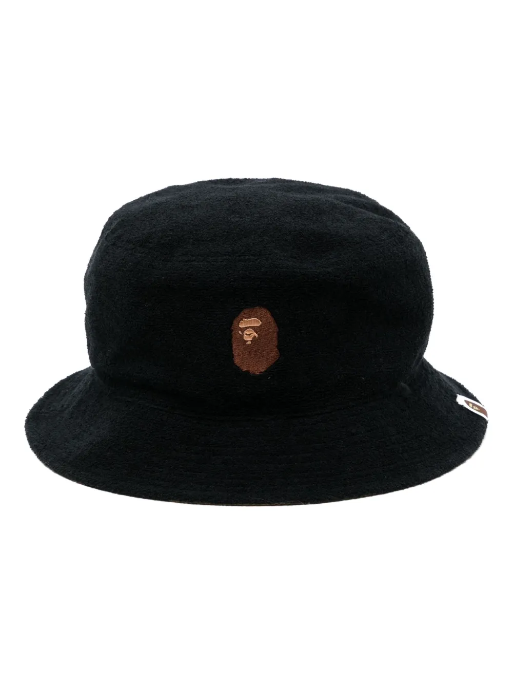 A BATHING APE® logo-embroidered bucket hat – Black