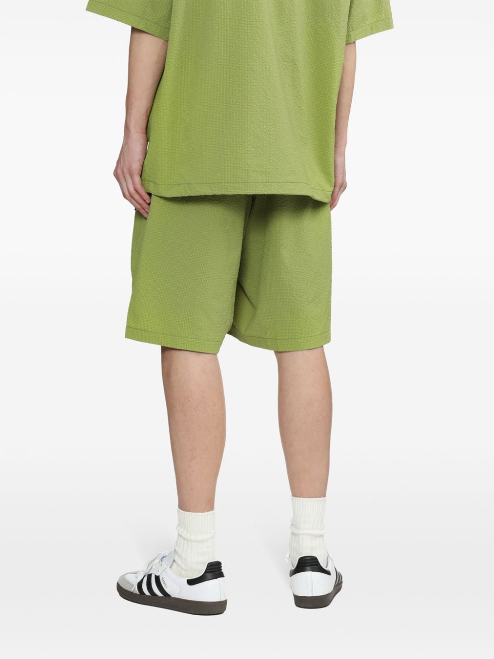 FIVE CM Shorts met elastische taille Groen