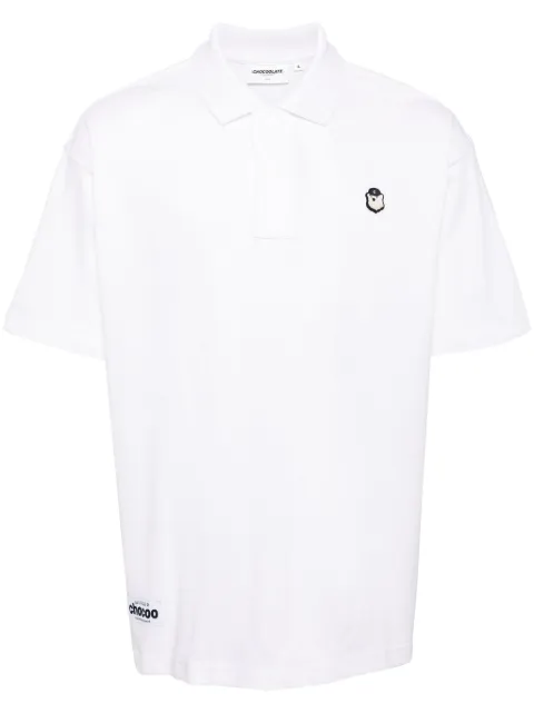 CHOCOOLATE logo-embroidered cotton polo shirt
