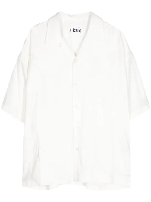 Chemise en lin mélangé à manches courtes - izzue - Modalova