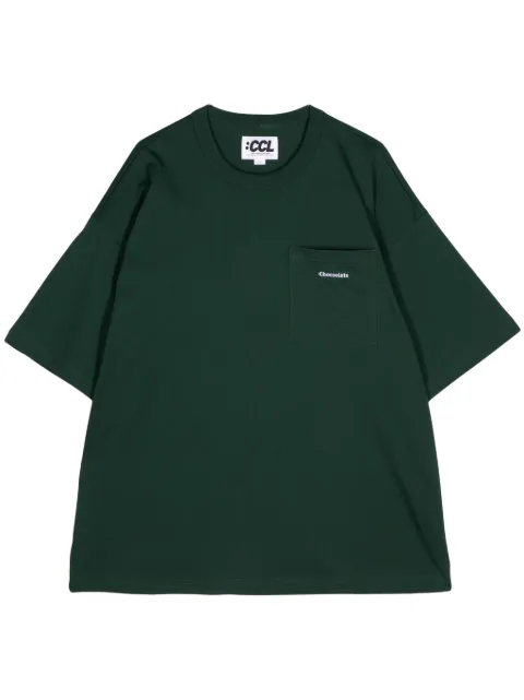 CHOCOOLATE logo-embroidered cotton T-shirt 