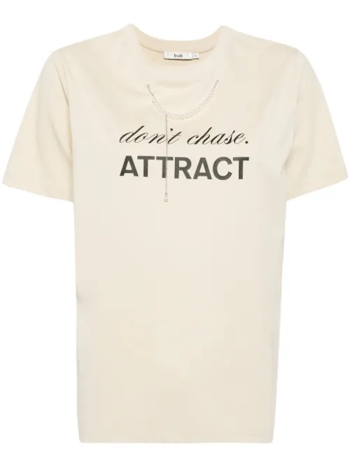 T-shirt à détails de perles artificielles - b+ab - Modalova
