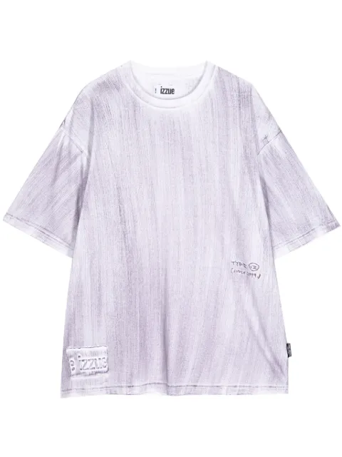izzue painterly-print cotton T-shirt