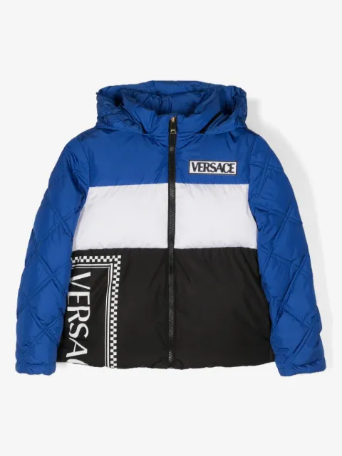 Versace Kids doudoune à logo imprimé