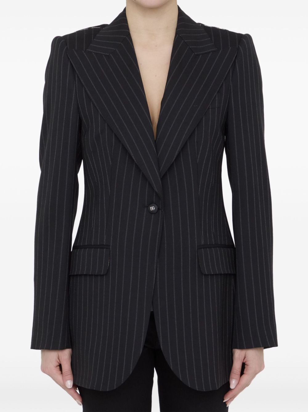 DOLCE & GABBANA PINSTRIPE BLAZER