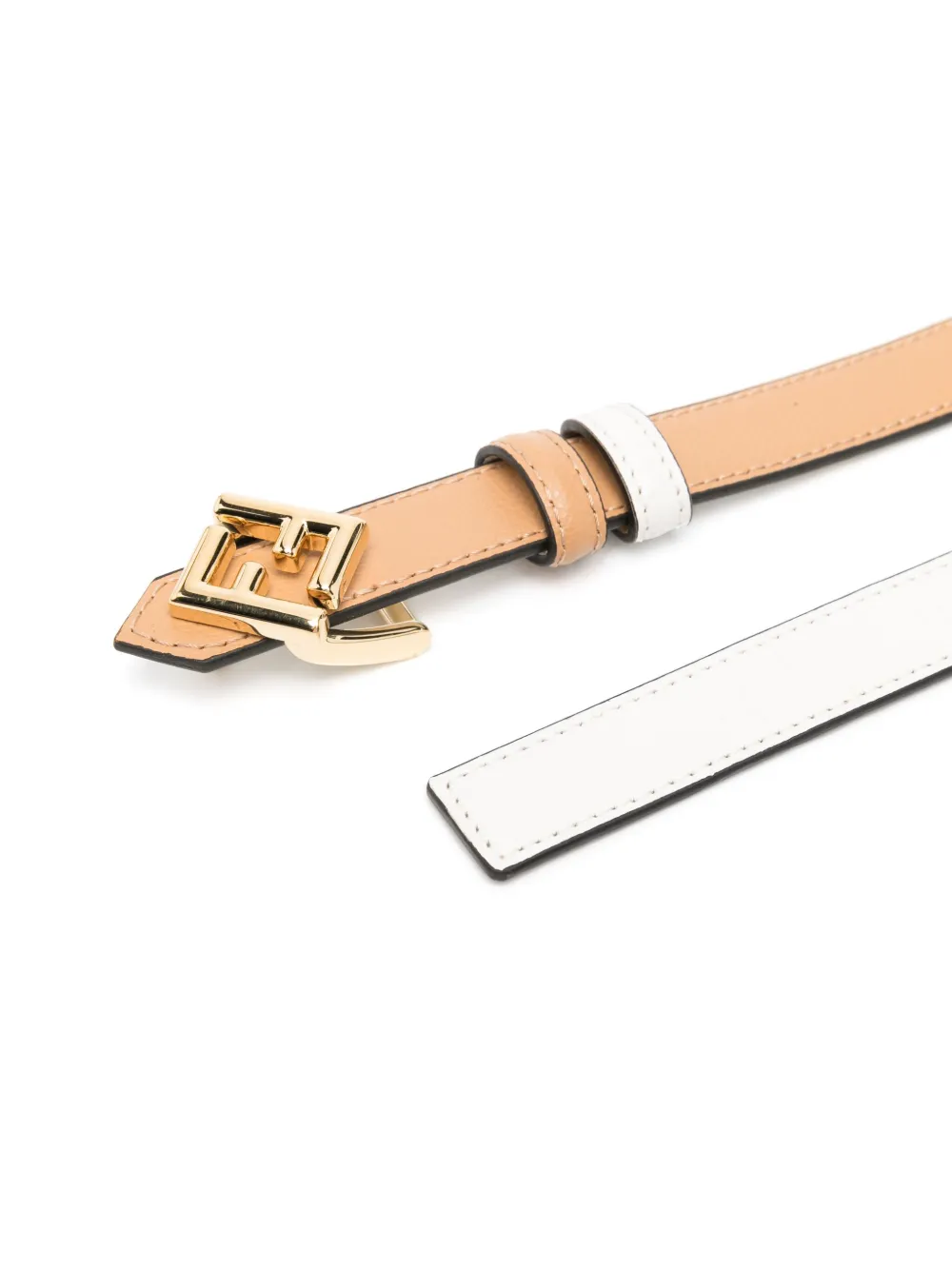 FENDI Leren riem - Beige