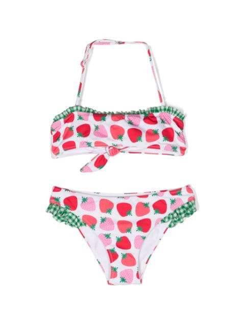 Mirta strawberry-print bikini