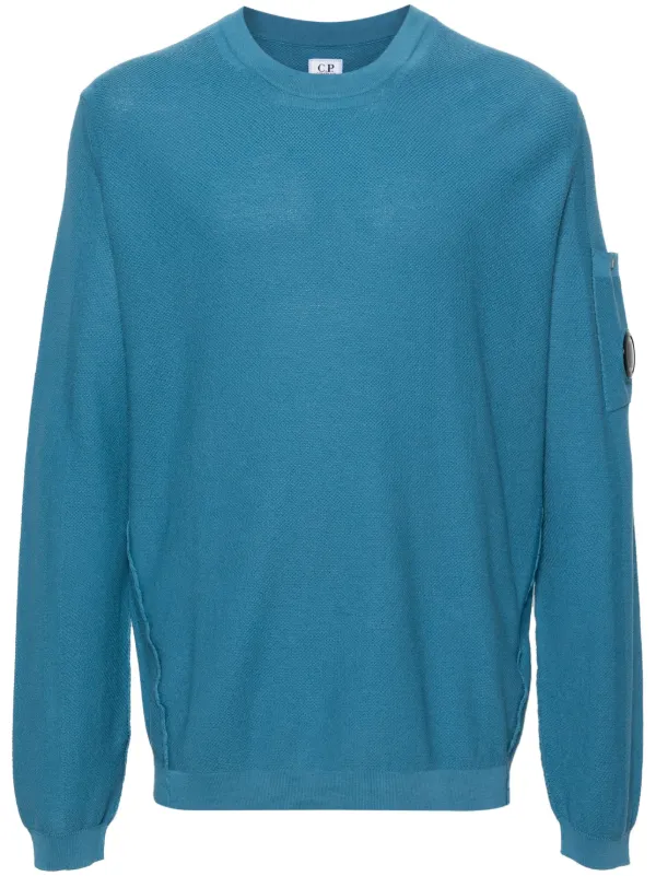 C.P. Company honeycomb-knit Cotton Jumper | Blue | FARFETCH IN