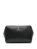 Furla Camelia L leather makeup bag - Black