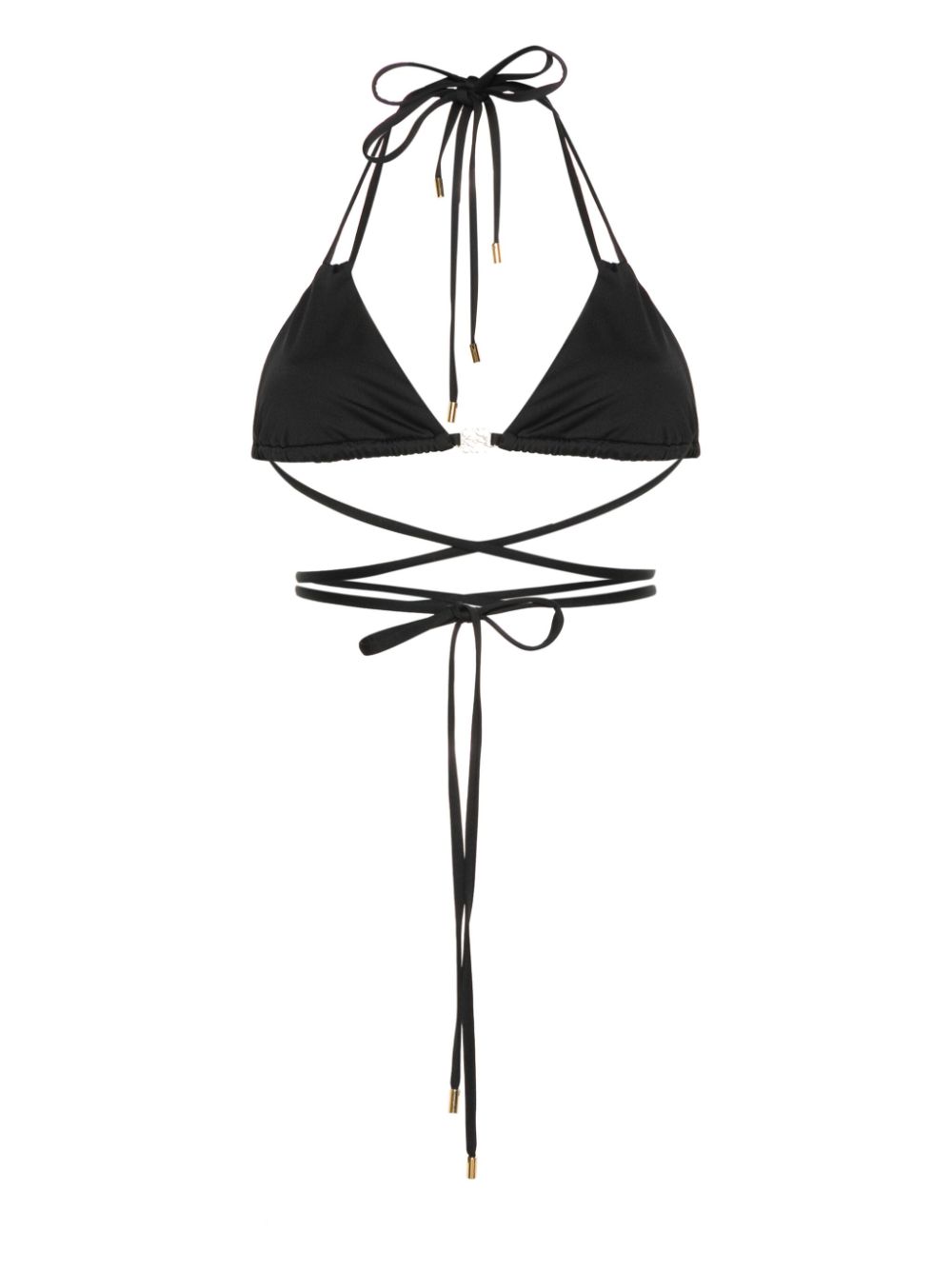 LOEWE x Paula's Ibiza bikinitop met anagram patroon - Zwart