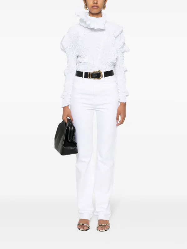 KHAITE Danielle straight-leg Jeans | White | FARFETCH