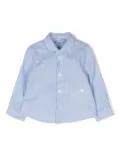 Emporio Armani Kids classic-collar buttoned shirt - Blue